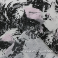 Chinese Style Mixed Fabric POLY65%/COTTON35% Printed Landscape Painting Pattern Single Jersey Fabric For T-shirt/Blouse